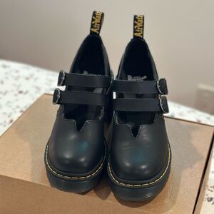 Dr. Martens Eviee Sendal Leather Heeled Shoes Size 9L